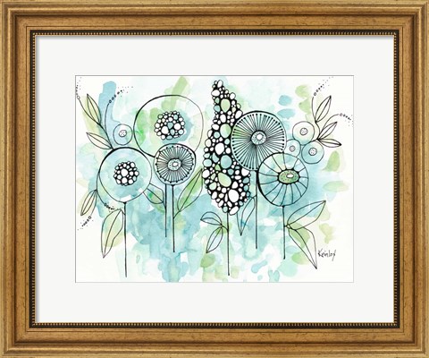 Framed Colors of the Meadow Print