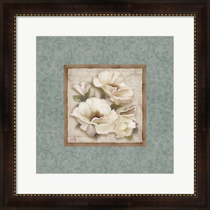 Framed Silversage Flower II Print