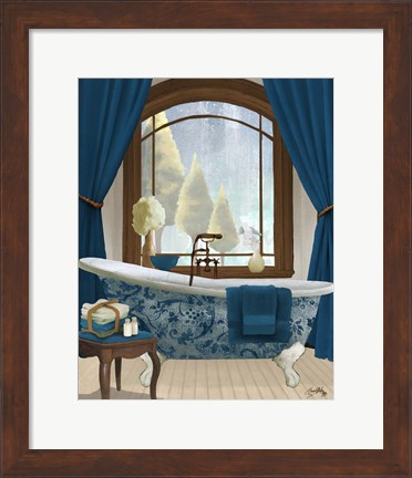 Framed Blue View II Print