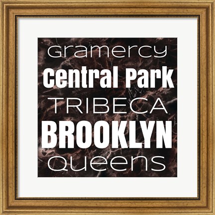 Framed New York Boroughs II Print