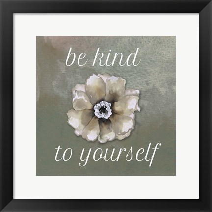 Framed Be Kind Print