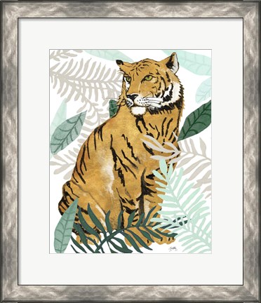 Framed Jungle Tiger II Print