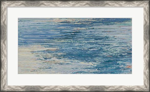 Framed Blue Lake Abstract Print