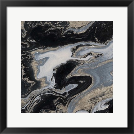 Framed Midnight Marble Print