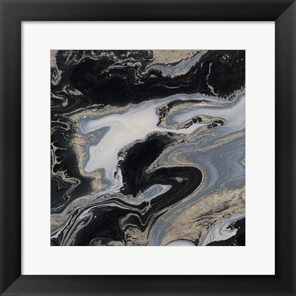 Framed Midnight Marble Print