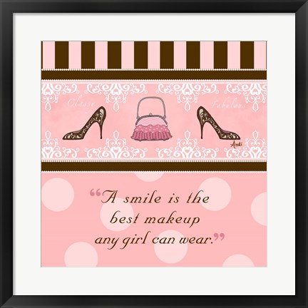 Framed Classy and Fabulous II Print