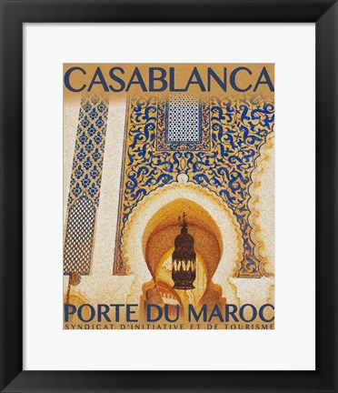 Framed Destination Morocco I Print
