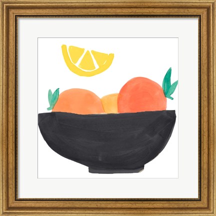 Framed Fruit Bowl I Print