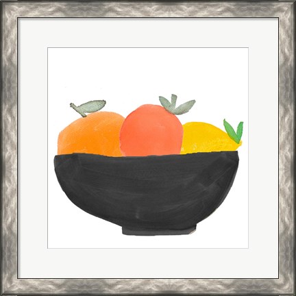 Framed Fruit Bowl II Print