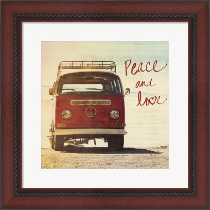 Framed Peace and Love Print