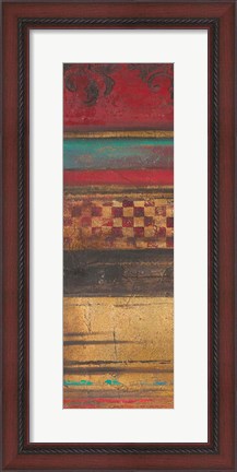Framed Red Eclectic I Print