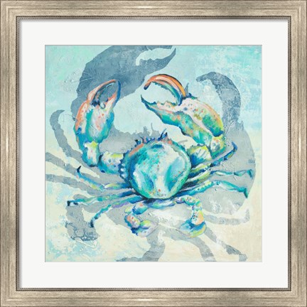 Framed Surf Side Crab Print