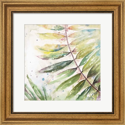 Framed Jungle Inspiration Watercolor II Print