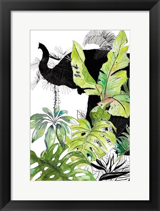 Framed Elefante Negro I Print