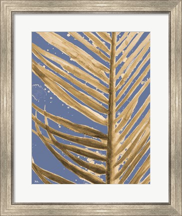 Framed Golden Wet Palm Print