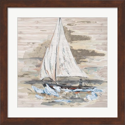 Framed Rough Sailing I Print