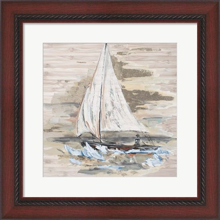 Framed Rough Sailing I Print