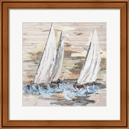 Framed Rough Sailing II Print