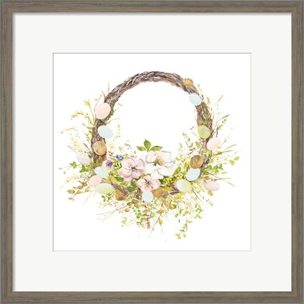 Framed Easter Wreath Print