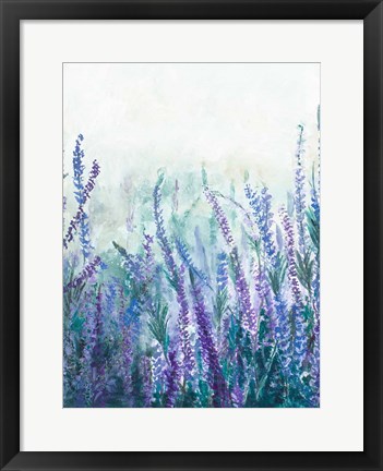 Framed Lavender Garden I Print