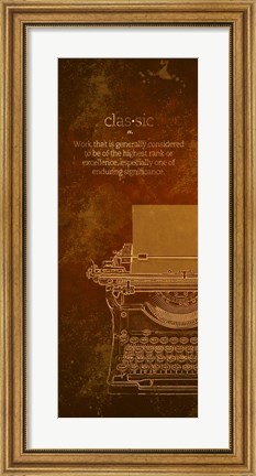 Framed Antiques I Print