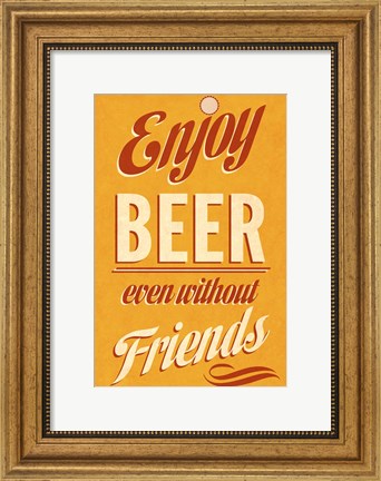 Framed Enjoy Beer Print