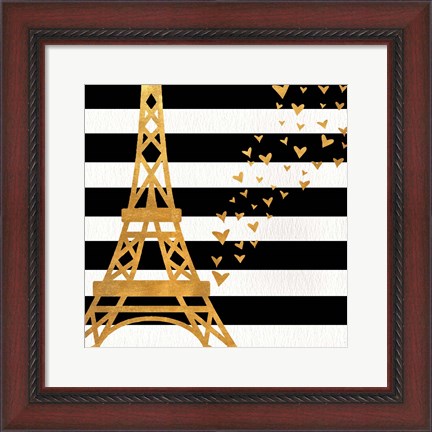 Framed Eiffel Tower Love Print