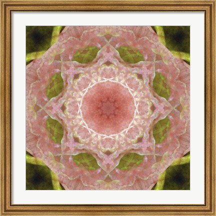 Framed Colorful Kaleidoscope 20 Print