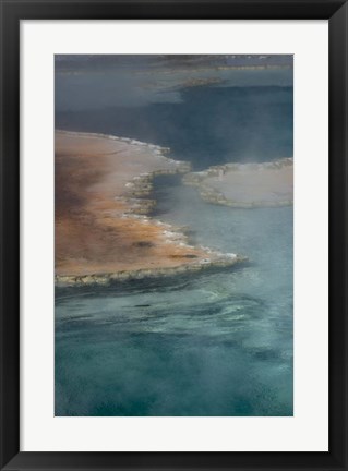 Framed Doublet Pool detail, Yellowstone National Park Print
