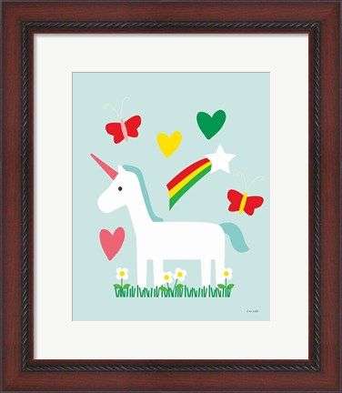 Framed Unicorn Fun II Print