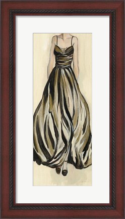 Framed Evening Gown III Crop Print