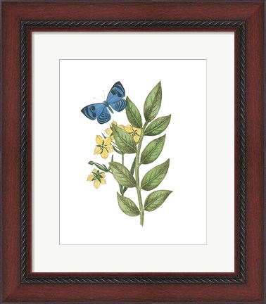 Framed Greenery Butterflies IV Print