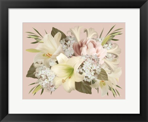 Framed Spring Lily Floral Print