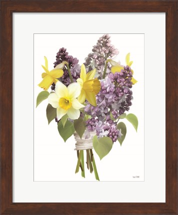 Framed Lilacs and Daffodils Print