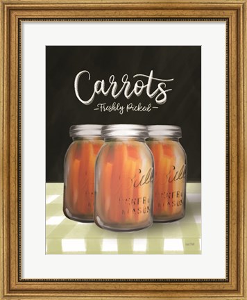 Framed Farm Fresh Carrots Print