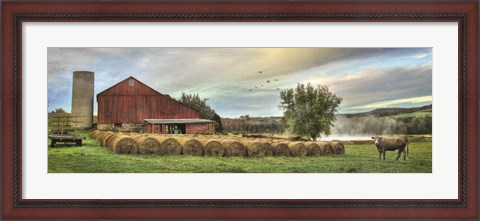 Framed Hay Harvest Print