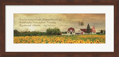 Framed I Thank Thee Print