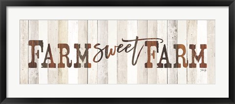 Framed Farm Sweet Farm Print