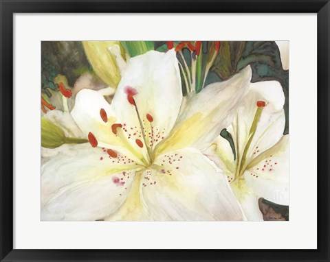 Framed Macro Lilies Print