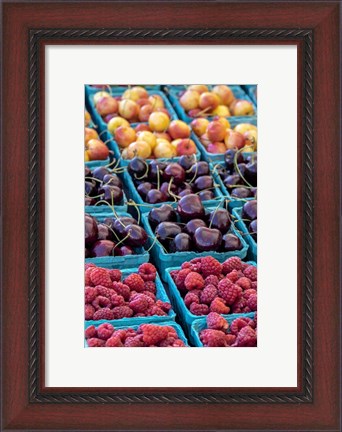 Framed Cherries and Berries Print