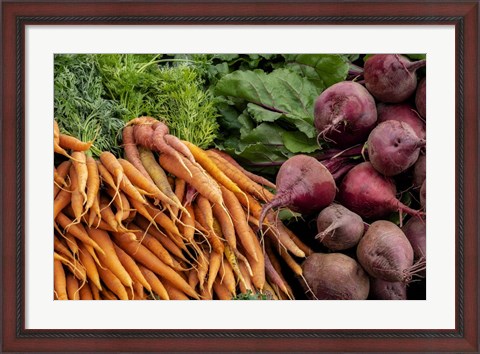 Framed Carrots and Beets Print