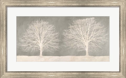 Framed Trees on Grey Print