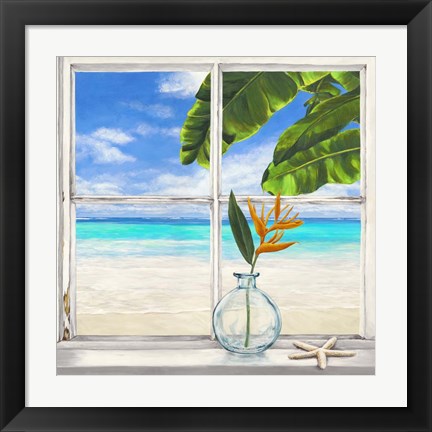 Framed Horizon Tropical lI Print