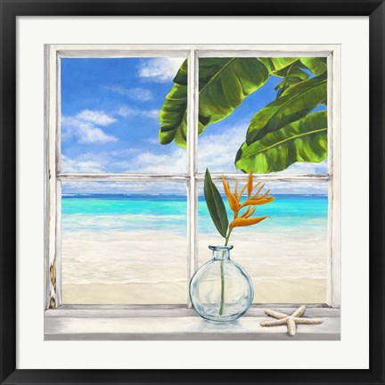 Framed Horizon Tropical lI Print
