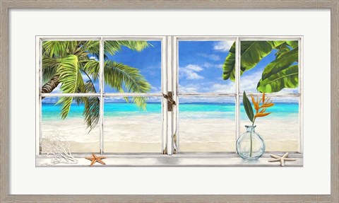 Framed Horizon Tropical Print