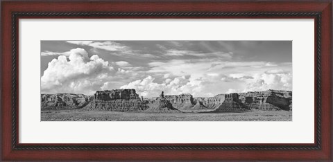 Framed Valley Of The Gods, Utah (BW) Print