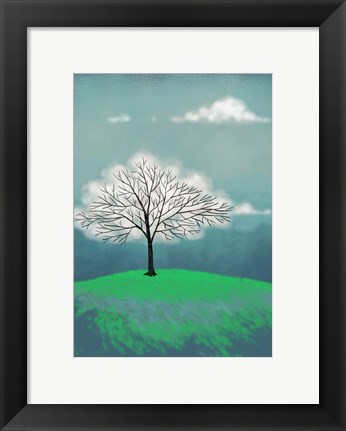 Framed Tree of Clouds Print