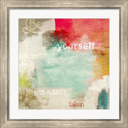 Framed Be Yourself Print
