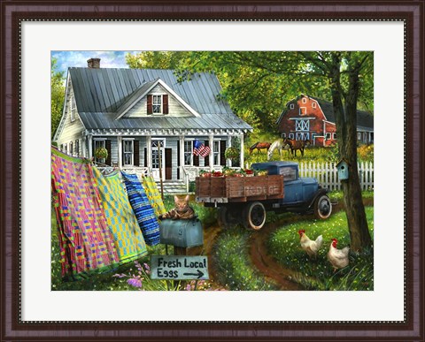 Framed Country Living Print