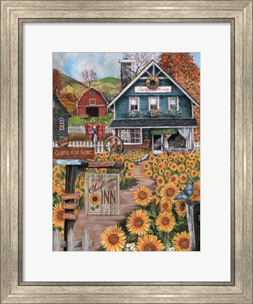 Framed Sunflower Inn Print